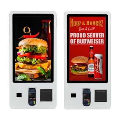 Signage de Digital de restaurant d'Android, kiosque d'ordre d'individu de restaurant