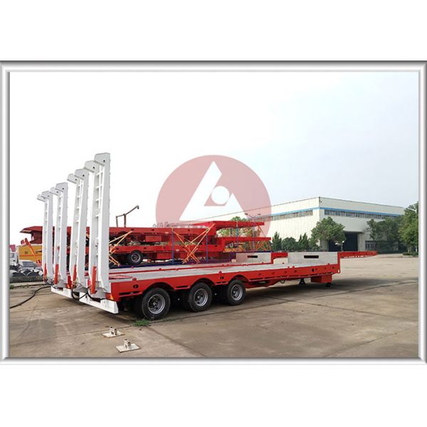 Integrative Heavy Duty Gooseneck Trailer Modern Industrial Design Strengthened Vertical Beam