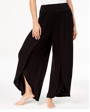 RealLion Wide Leg Sport Pants Women High Waist Stretch Bandage Flare Pants Broad Leg Dance Yoga Pants Long Trousers