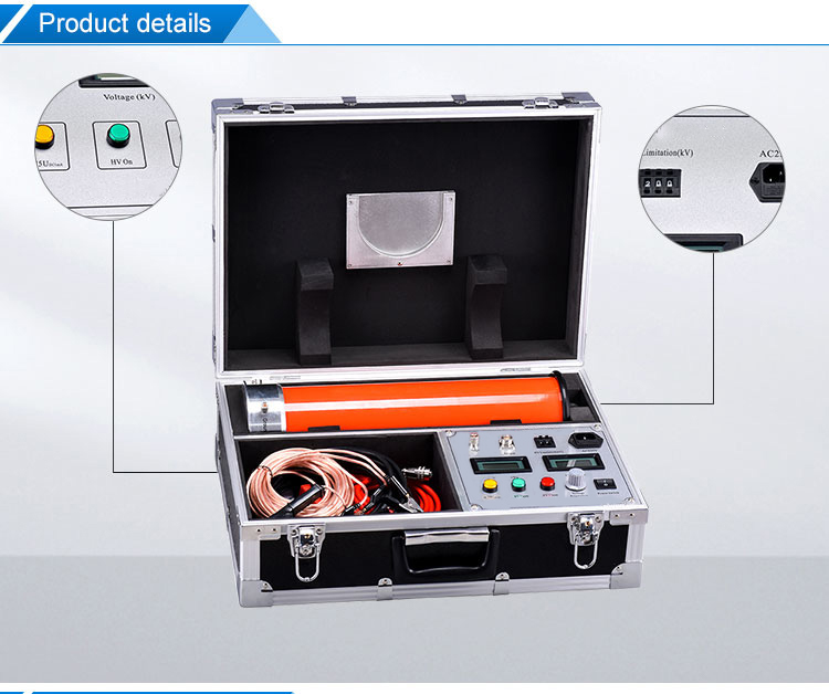 60kV Rated Voltage DC Hipot Tester with 2 Years Warranty and ≤0.5% Ripple Factor for High Voltage Testing