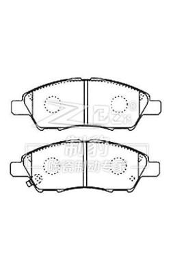 Nissan Pulsar / Tiida Ceramic Brake Pad D1592 , D1060-ED500 Rear Brake Pad Replacement