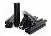 Le noir a anodisé 6063 le système qu'en aluminium T de cadre d'extrusion a formé le profil en aluminium