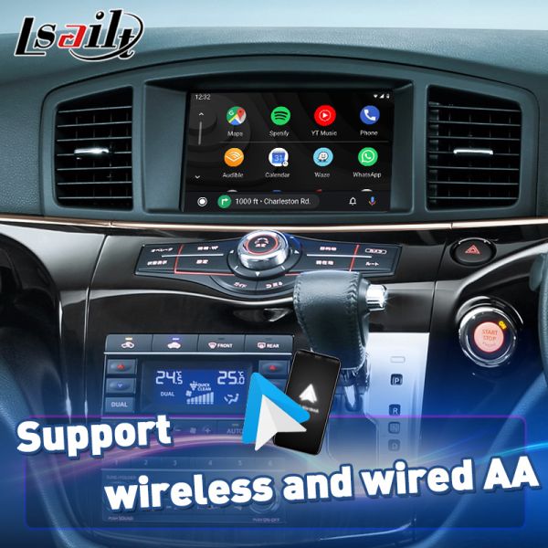 Lsailt Nissan Multimedia Interface Android Carplay Box For Elgrand E52 Patrol Pathfinder