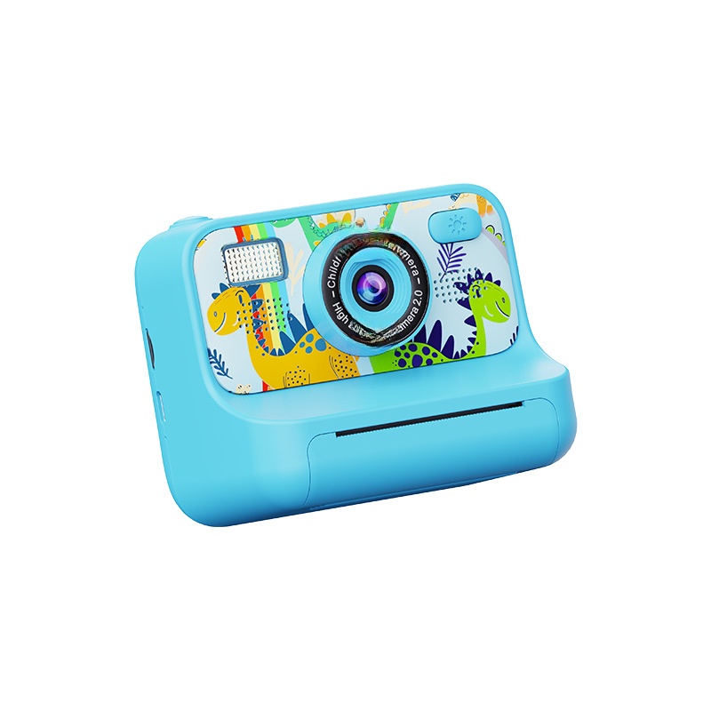 Instant Print Children's Digital Thermal Mini Camera with CMOS Sensor MicroSD Plastic 4K Video 2.4