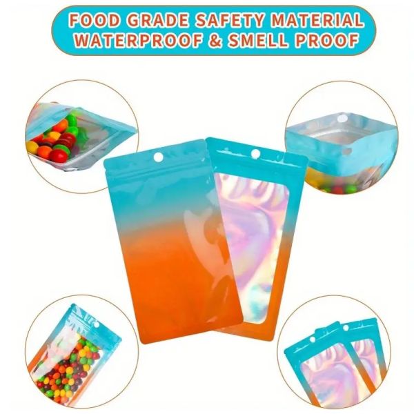 Factory Wholesale Long Term Storage Aluminum Foil Plastic Packaging Flat Bag Mylar Bag for Ring Bracelets