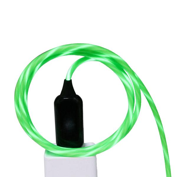 Usb Led Light Charging Data Cable Type c Micro Ios luminous streamer magnetic charging cable 1m