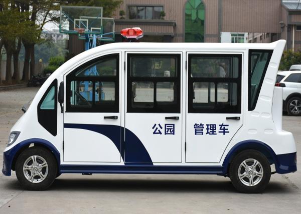 8 Seats Enclosed Electric Pick Up Car With Alarm Lamp  For City Walking Street