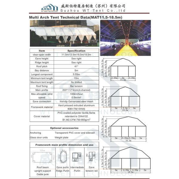 Outdoor Polygon Tent , Durable Exhibition Tents Service Life Above 15 Years