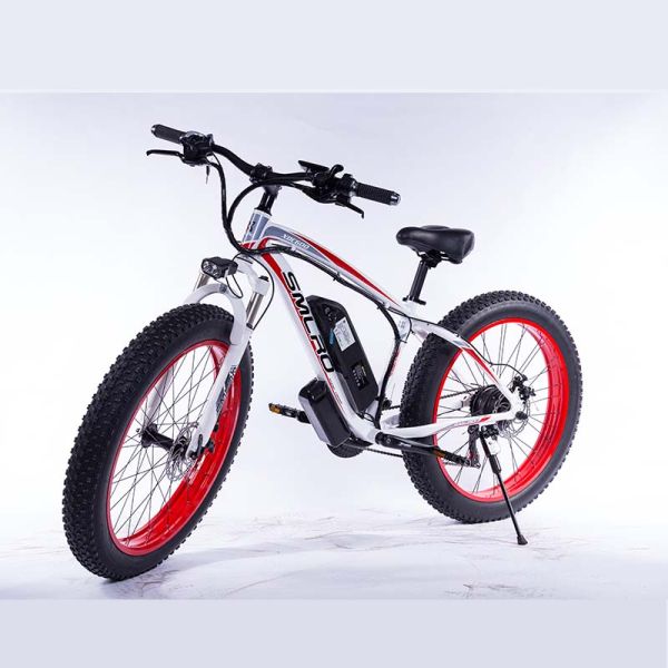 Brushless Electric Snow Bike , 48v 350w Fat Tire Electric Bicycle For Adults