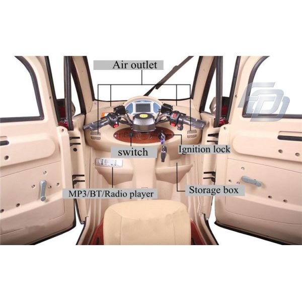 1200W Electric Four Wheeler Car Brushless Adult Electric Delivery Car