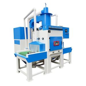 Pass Through Type Automatic Sand Blasting Machine With Mesh Conveyor Or Roller Conveyor