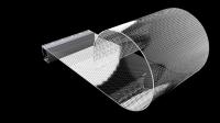 Alta transparencia y visión de gran angular con pantalla LED transparente flexible P8