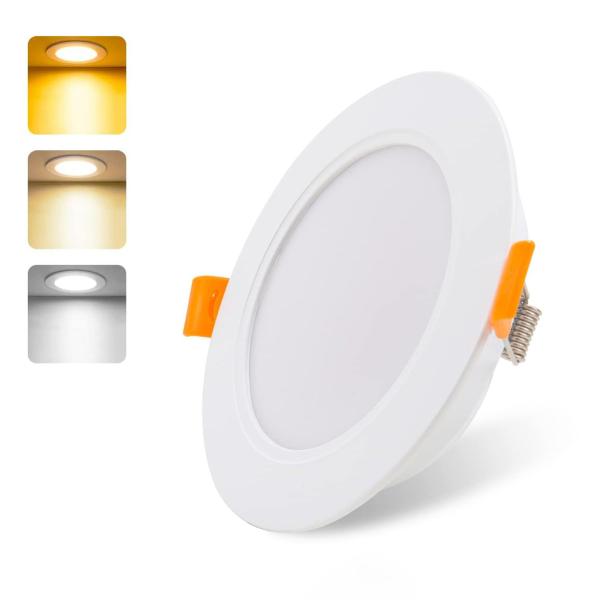Plastic LED Downlight 4.5W 6500K Round Panel Light for Office