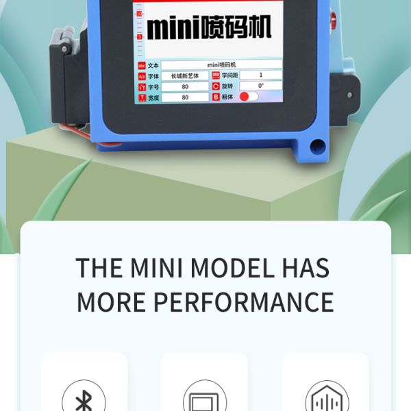 Type-C Charge Port Mini Thermal Inkjet Coding Machine for Paper Wood Plastic Metal Glass