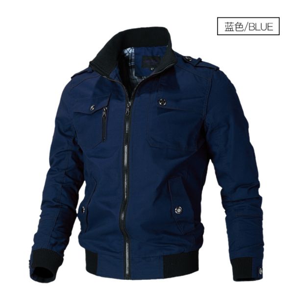NO Seamless Fusing Loose Lapel Men's Jacket for Young Men Spring and Autumn Plus Size