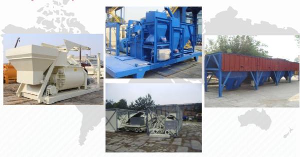 Q235A Sicoma Mixer Concrete Mixer Trucks High Production Rate HLS60 Concrete station