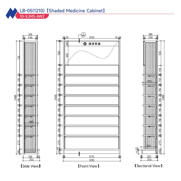 Aluminum Wood Retail Store Shelving Units Medicine Rack For Pharmacy Display Table