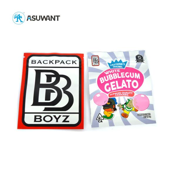 Os sacos personalizados do alimento de Mylar cheiram a prova 3.5g rolam pre a erva daninha de empacotamento Herb Bag
