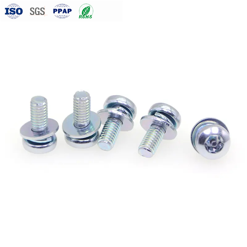 M3 X 8 Электронные винты Комбинированный винт Углеродистая сталь TORX Pan Head