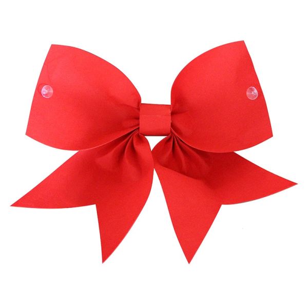 Large Bows for Car Decoration Giant Red Car Bows in Eye-Catching Floral Design