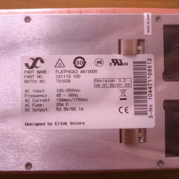 3000W FP2 Flatpack2 48/3000 Eltek 48V DC Rectifier Module (241119.100)