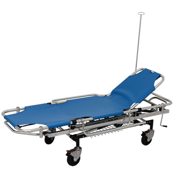 Aluminum Medical Patient Stretcher Trolley Customized Logo