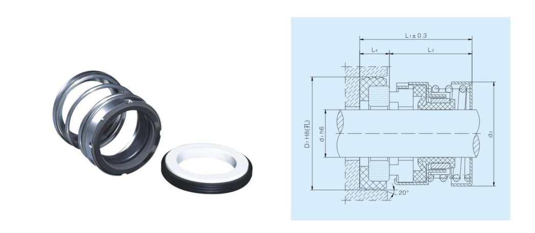 Резиновые уплотнения водяной помпы, нормальный размер уплотнения вала 0.8Мпа 560А/Б/К механический
