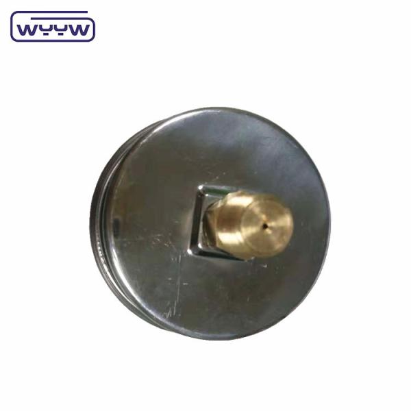63mm EN837-1 água hidráulica 0-10bar/psi óleo de entrada axial glicerina manômetro de pressão preenchido 2,5