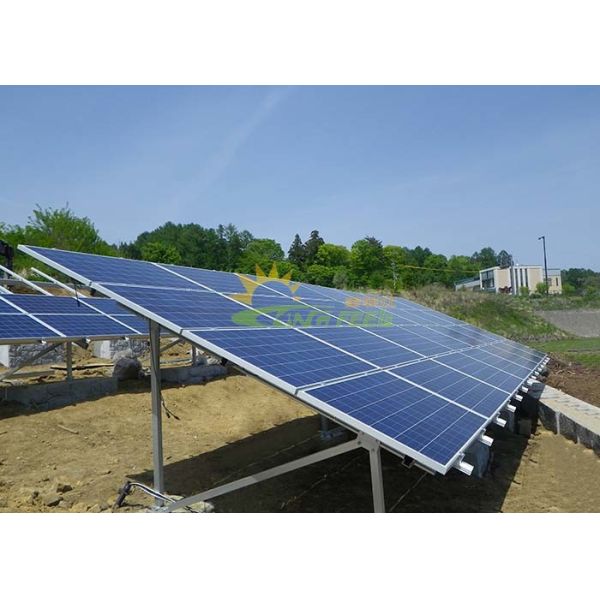 Easily Installed Ground Mount Solar Racking Systems , Ballasted Ground Mount