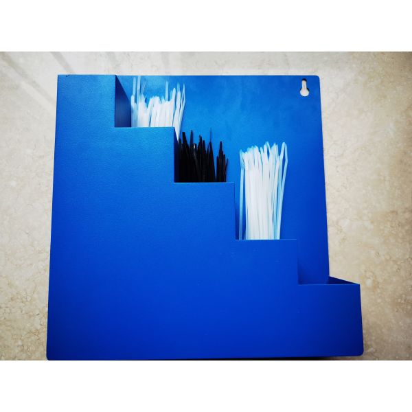 Blue Industrial Metal Iron Storage Box Cable Ties Organizer Box For German Market