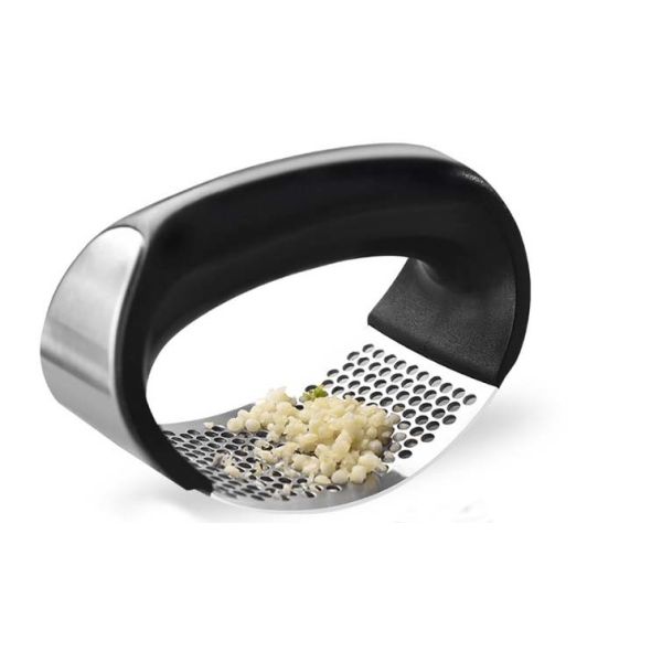 hot sell Amazon Stainless Steel Garlic Presser with abs handle