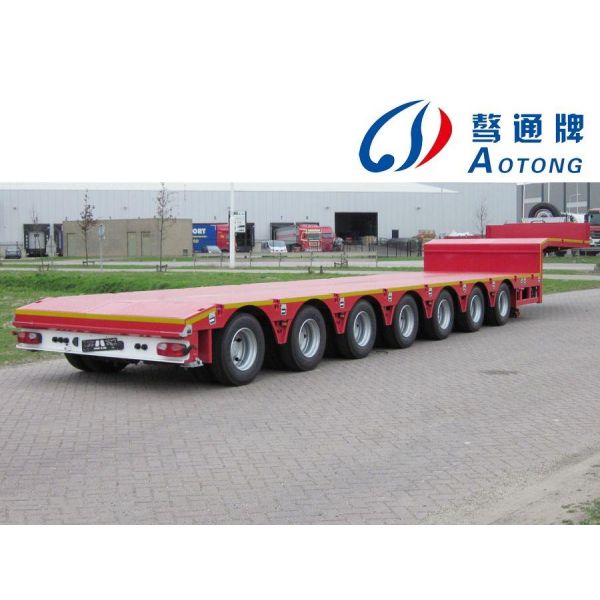 100-тонный отсоединяемый полуприцеп для 5-осевого рулевого прицепа с низкой кроватью