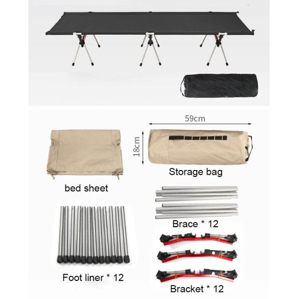 кроватка располагаясь лагерем кровати 190x65x38cm 600D катионоактивная Оксфорд складная на открытом воздухе военная складывая