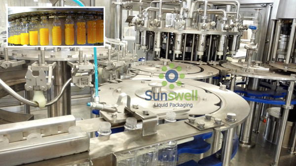 Производственная линия 3 фруктового сока бутылки ЛЮБИМЧИКА в 1 покрывать запитка заполняя