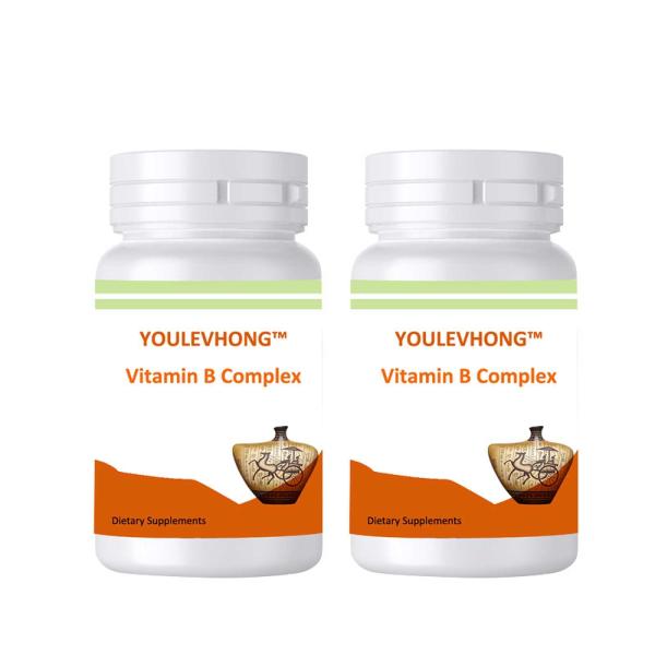 Vitamin B1 Vitamin B6 Vitamin B Complex Supplement Contains No Gluten Folic Acid for Skin Hair And Nails Healthy