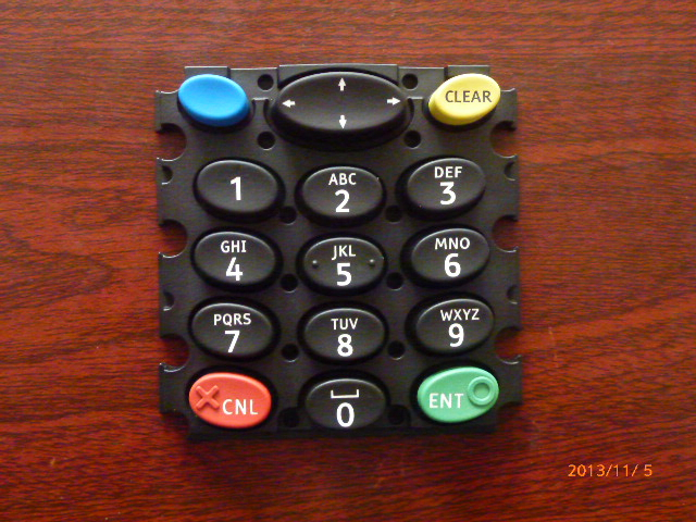 Silicone Key Control Overlay Rubber Button Keypad (HC-SRK-031)