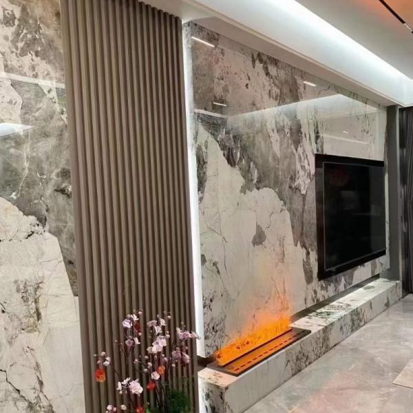 Interior Wall Decor Materials Marble Bamboo Charcoal Board Veneer for Home Decoration