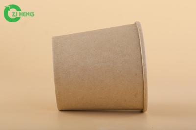 Water Based Kraft Paper Food Bowls Ink Flexo Microwavable Paper 16oz For Soup
