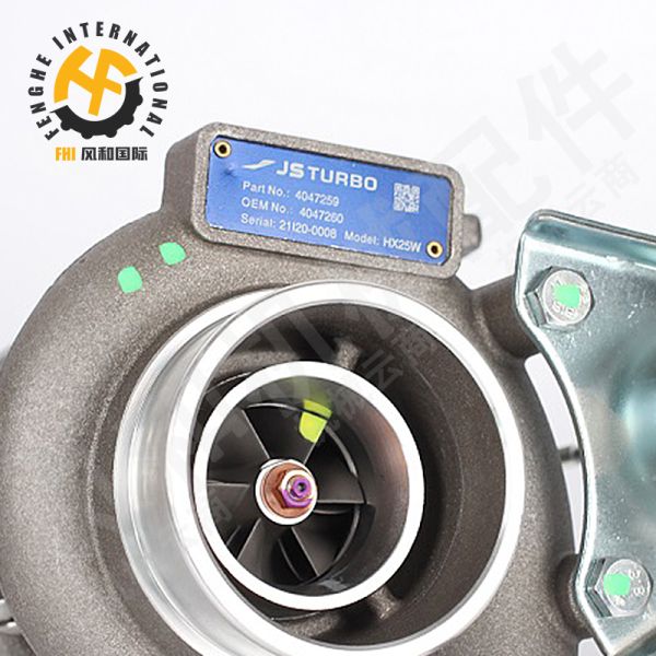4047260 4046605 Car Turbocharger , 4047259 Holset HX25W Turbo For NEF 4CYL