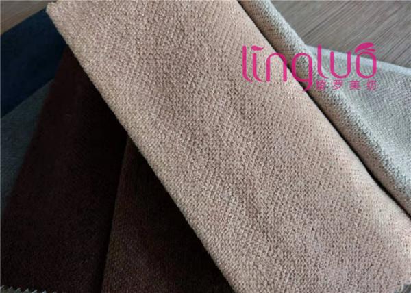 Bling Colorful Plain Pink Linen Fabric Tear Resistant Anti Wrinkle