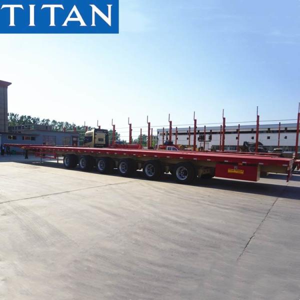 62m Telescopic Trailer Extendable Semi Trailer for Windmill Blade Transportation