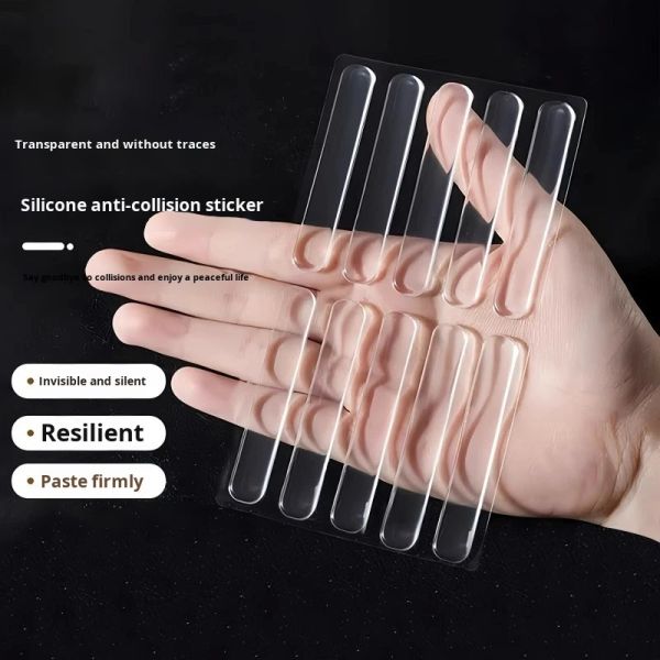 Table Cabinet Door Sticker Silent Anti-Collision Wall Sticker Household No-Trace Waterproof 2.5mm Thick Silicone Self-Adhesive