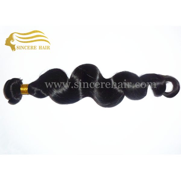 Hot Sell 22 Inch Black Loose Wave Virgin Remy Human Hair Weft Extensions for sale Hot Sell 22 Inch Black Loose Wave Virgin Remy Human Hair Weft Extensions for sale
