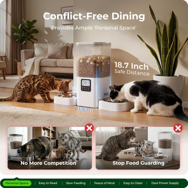 Smart WiFi Automatic Cat & Dog Feeder with Wide Angle Monitoring