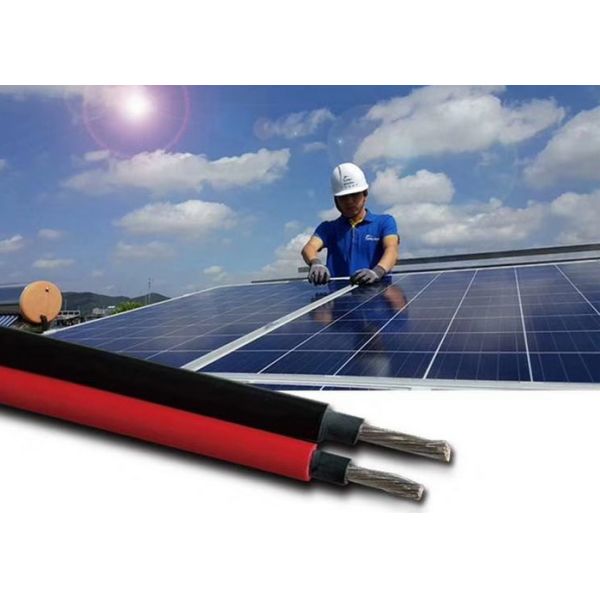 Electric TUV RoHS UV Resistant 6mm Photovoltaic Cable 10AWG