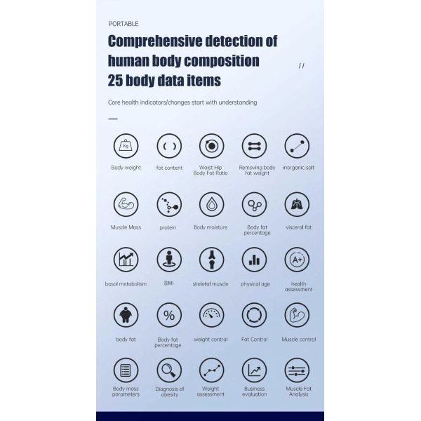 3D Smart Body Analyzer Composition Bioimpedance Analyzer Balance