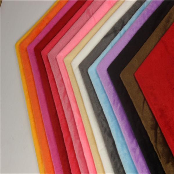 Warp Knit  velvet Plain Style Customized Color