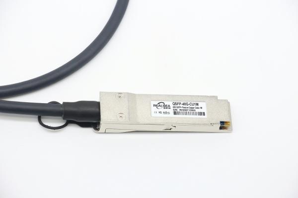 40G SFP DAC Cable QSFP+ To QSFP+ Passive Copper Cable PVC Black
