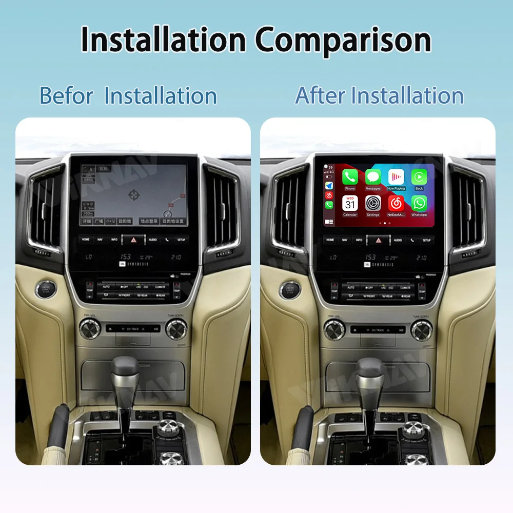 Интерфейс управления рулевым колесом Toyota LC200 2016-2021 Double Din