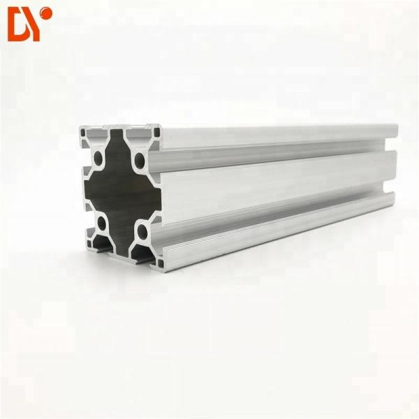 V Slot Structure Aluminium Extruded Sections , Customized Extruded Aluminum Profiles
